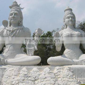 outdoor decoration hand carved marble stone large shiva statue