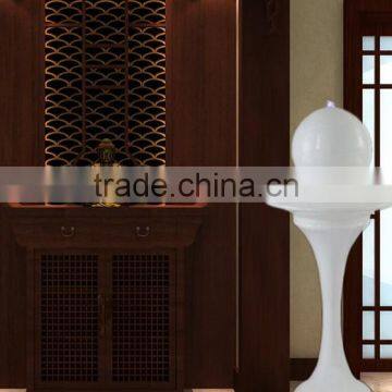 Simple Saucer Shape Fiber Glass Water Fountain With Led Ball photo-5