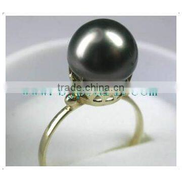 Crown Gold Ring Setting With Pearl Ring photo-3