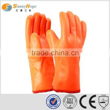 4 layer protection PVC fluorescent 12'' gauntlet