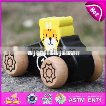 2017 New Design Tiger Shape Kids Toy Wooden Cars W04A334 photo-6