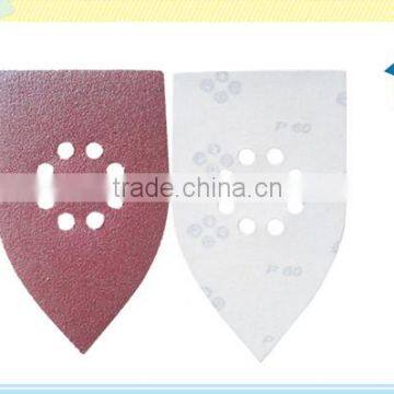 Peltate aluminium oxide abrasive cloth