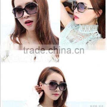 2016Europe Sunglasses Big Box Small Ladies Fashion Fragrant Hill Camellia Driving Glasses Individuality photo-3
