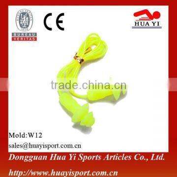 One Size Silicone With String Quality Case Package Swimming Earplugs photo-3