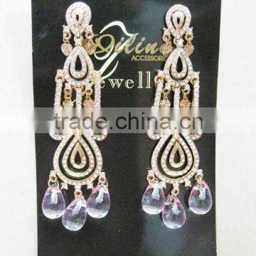 fashion rhinestone chandelier earring/jewelry