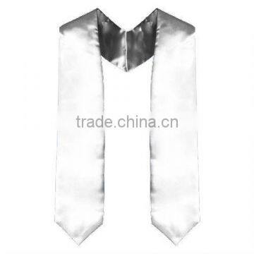 White Graduation Satin Stoles