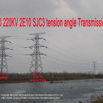 MEGATRO 220KV 2E10 SJC3 suspension Transmission towerwer