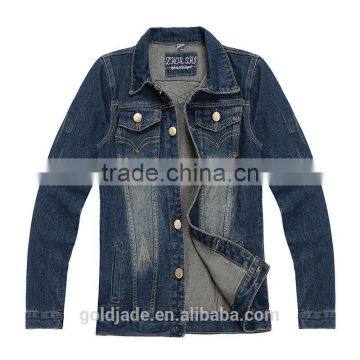 Stylish Denim Jacket Fashion Mens Dip Dyed Denim Jeans Jacket Winter photo-4