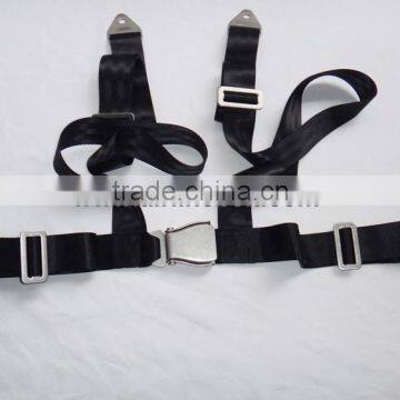 4Points stainless steel airplane buckle car seat belt