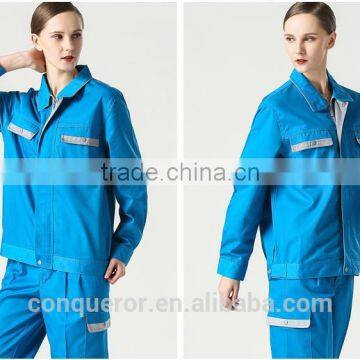 100% cotton or cotton poly blended OEM wholesale work uniform/housekeeping/factory worker for sale