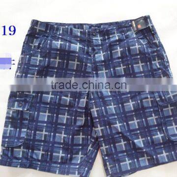 printed washed outdoor cargo board shorts for men