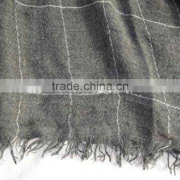 Fashion Hot Popular Ladies Mens 100%viscose Tartan Checked Plaid Scarf for Fall Winter photo-5