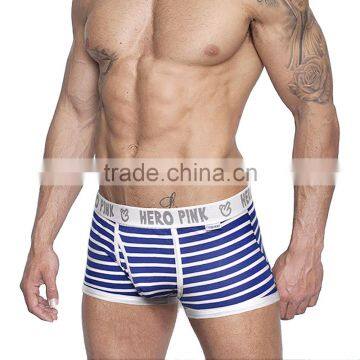 Stripe Cotton Custom Waistband Logo for Men Underwear Wholesale photo-2