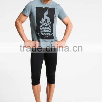 MGOO Wholesale Brand Clothing Sublimation T Shirts Design Crew Neck Slim Fit T Shirt Mens photo-4
