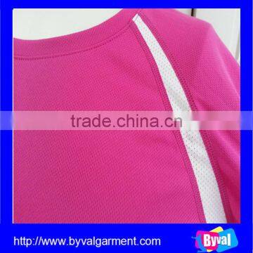 OEM Blank 100% Polyester Crew Neck Dry Fit T-shirts Wholesale Dry Fit Sport T-shirt photo-3