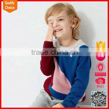 2017 New arrival fashion models knitting pattern sweater child