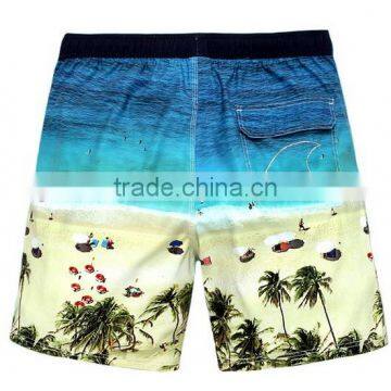 2016 Fashion High Quality Custom 100% Polyester Quick Dry Swim Shorts for Men photo-2
