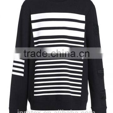 Stripe Design Hoodies Sweatshirts Men Custom photo-2