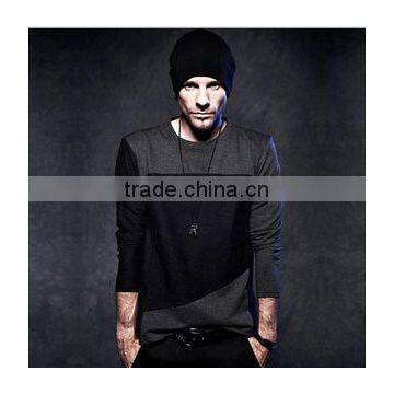 China Menufacturer 2016 Printed Long Sleeve Men Cotton t Shirts Wholesales photo-3