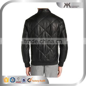 PU Coated Leather Jacket Padded Leather Jacket Man photo-3