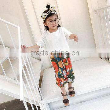 S16957A Girls Summer Casual Pants Kids Fashion Trousers photo-2