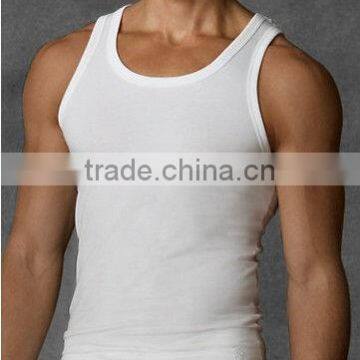 Mens cotton slim-fitting tank tops RO03