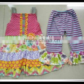 Baby Girl Boutique Colors Ruffle Pants Clothing Set Summer Girl Easter Color Eggs Pattern Clothes Girl Fashion Ruffles Outfits photo-3