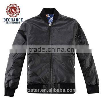 cheap custom-made man reversible bomber leather jacket