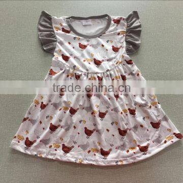 2017 baby girls chicken smock dress, children wholesale smocked dresses baby girls chicken smock dress,