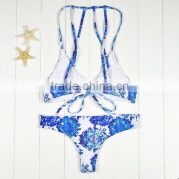 Polyester Bikini Different Size for Choice & Padded Blue Girls Swimwear 59377 photo-2
