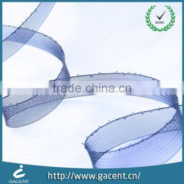 Decorative Ribbon Mint Crinoline With Thread for Hat Trim photo-4