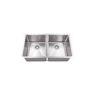 Stainless Steel Double Bowls Undermount 5050 Handmade Sink