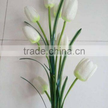 8 in One Lovely Decorative Artificial Tulip Silk Flower photo-3