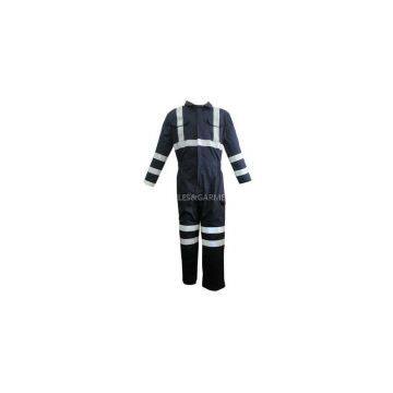 aramid coverall 4.5oz with knee pads and reflector