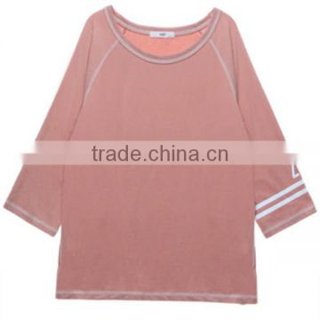 New design best selling korea women t shirts