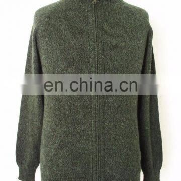 Alpaca Jacket of Green Color