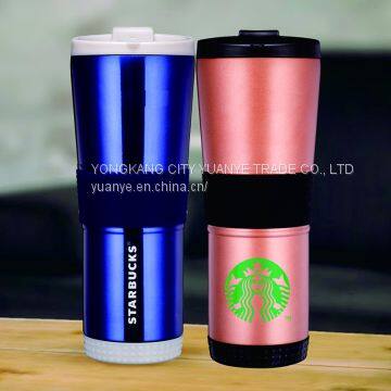 Starbucks Cup double wall stainless steel mugs without vacuum,beer coffee mug Online shopping