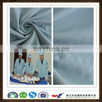 TC check light blue anti-static fabric for workwear