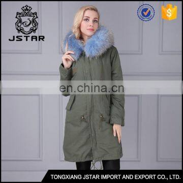 Factory price top quality winter hot sale fur parka jacket coat