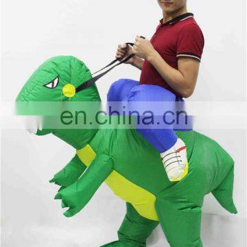 HI adult funny ride on dinosaur walking dinosaur costume