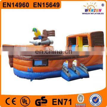 Pirate ship bounce house,pirate ship bouncy castle,pirate ship jumping castle with slide