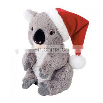 12inch Christmas red hat and koala plush toy