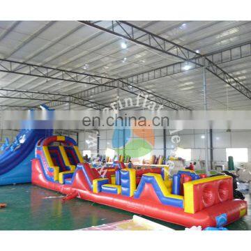 two parts obstacle course/ factory price inflatable obstacle course Guangzhou