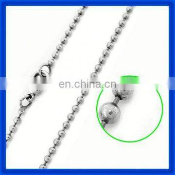 china factory cheap fashion Stainless Steel Ball Chain Necklace