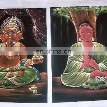 New HAND PAINTED NEW MEDIUM SIZE INDIAN GODS PRINTED WALL HANGINGS photo-5