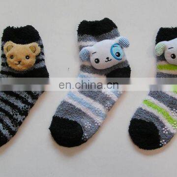 anti skid slippery plush socks