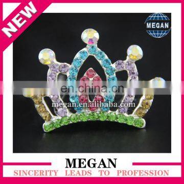 High Quality Latest Girls Hair Clips Kids Tiara Crown Combs Wholesale