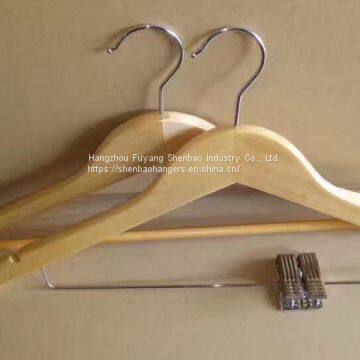 High Quality Wood Hotel Hangers Shoe Horn Coat Brush Factory Price photo-4