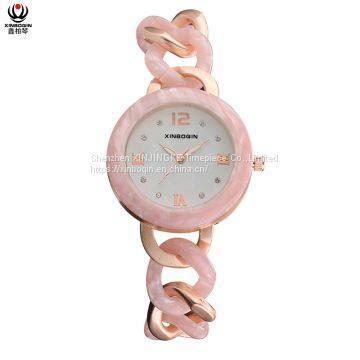 XINBOQIN Manufacturer Custom Brand New Style Casual Fashion High Quanlity Luxury Wood Japan Movt Quartz Acetate Women's Watch photo-5