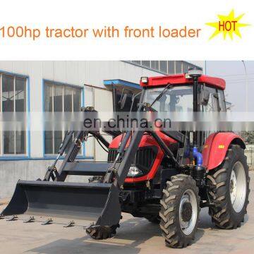 2018 New 100hp 4wd Farm Tractor With Front Loader